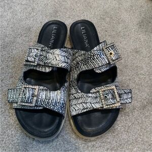 Liliana zebra print sandals